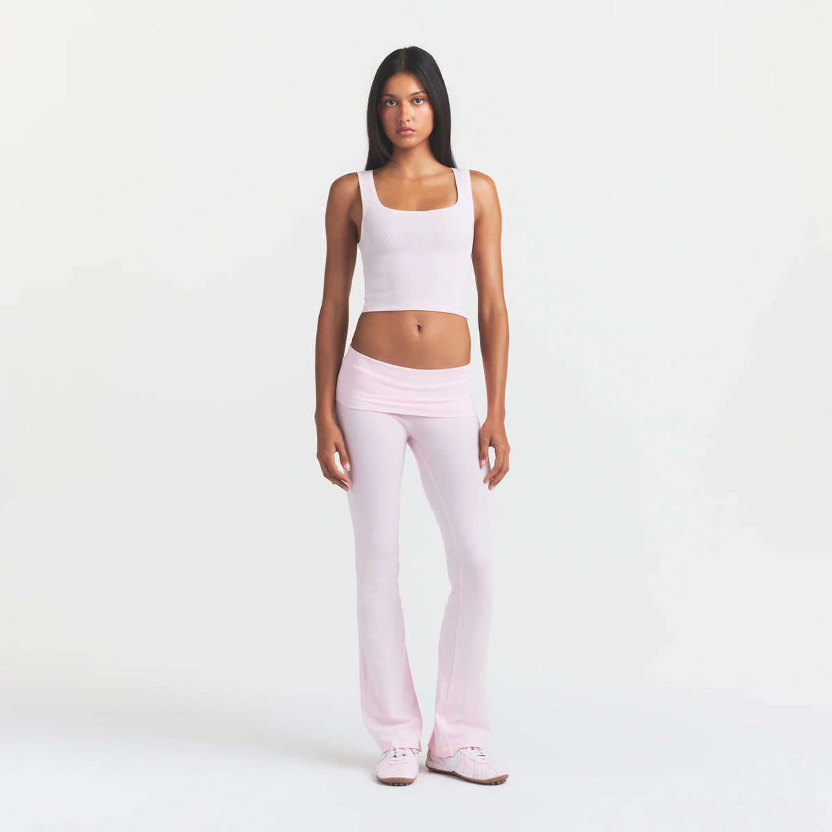 COTTON JERSEY FOLDOVER PANT | CHERRY BLOSSOM