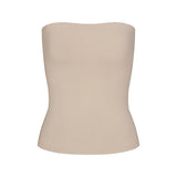 COTTON JERSEY TUBE TOP | STONE