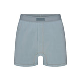 SKIMS COTTON MENS KNIT BOXER | SKY