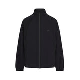 NikeSKIMS STRETCH NYLON OVERSIZED TRACK JACKET | OBSIDIAN