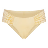 SATIN SWIM RUCHED BIKINI BOTTOM | MARZIPAN