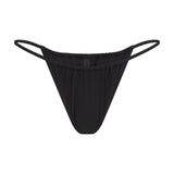 SIGNATURE SWIM STRING BIKINI BOTTOM | ONYX