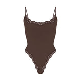 FITS EVERYBODY LACE CAMI BODYSUIT | ESPRESSO