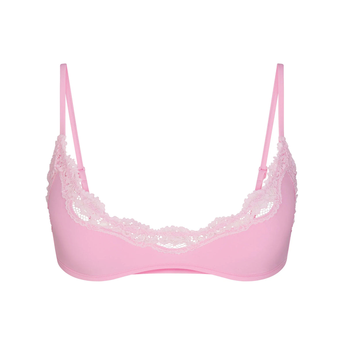 FITS EVERYBODY LACE SCOOP BRALETTE | BUBBLE GUM TONAL