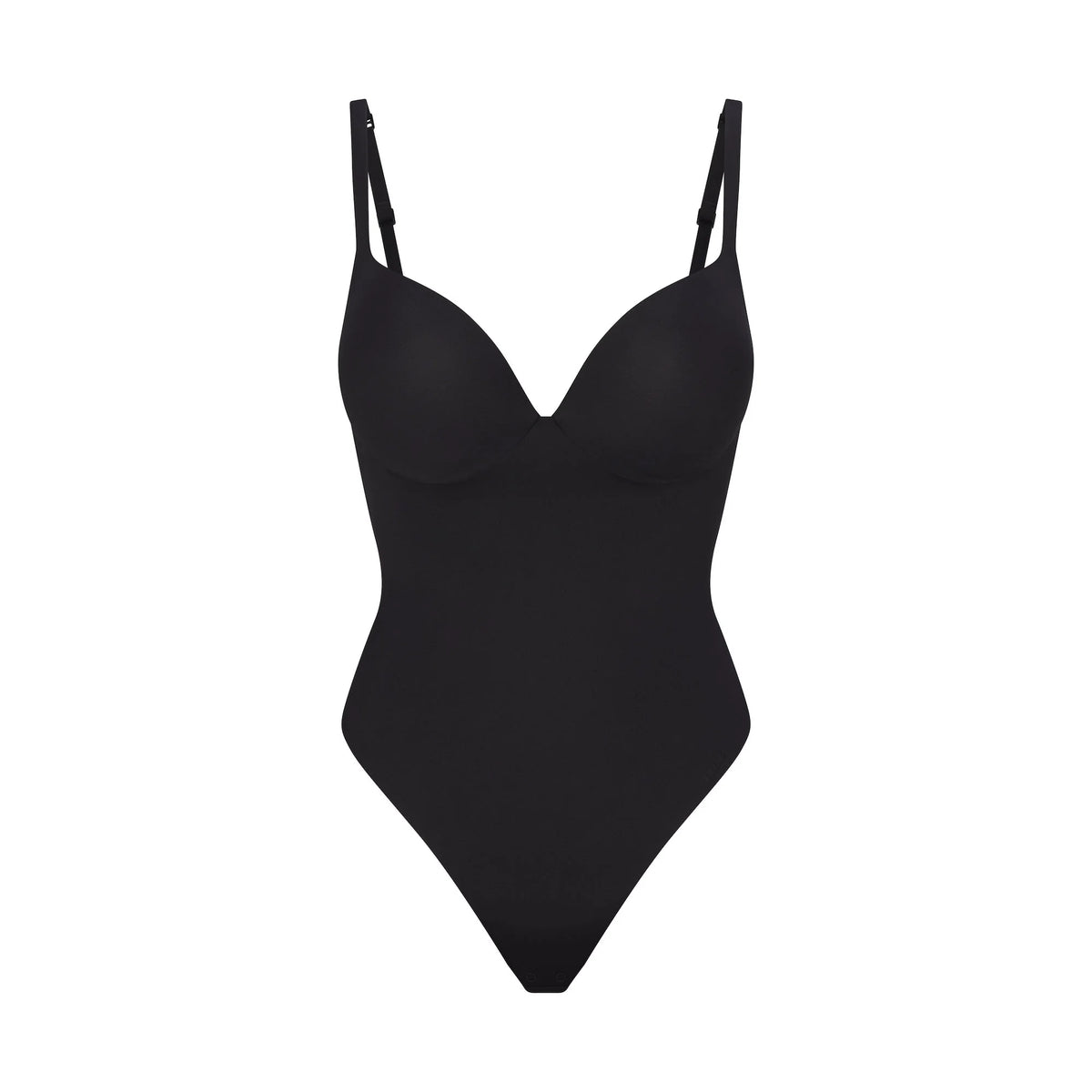 SKIMS ULTIMATE BODY PUSH-UP THONG BODYSUIT | ONYX