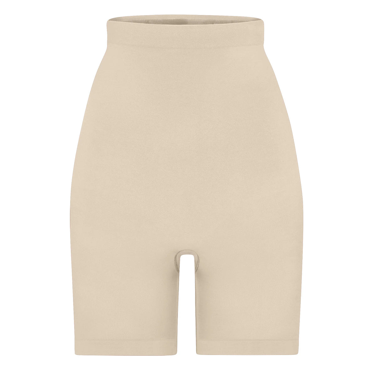 SEAMLESS SCULPT HIGH-WAISTED ABOVE THE KNEE SHORT | SAND