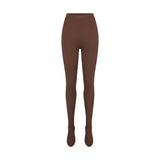NikeSKIMS MATTE FOOTSIE GRIP LEGGING | DARK SEPIA