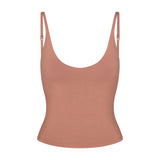 SMOOTH LAYERS SCOOP NECK CAMI | NUTMEG
