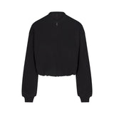 COTTON FLEECE BOMBER JACKET | ONYX