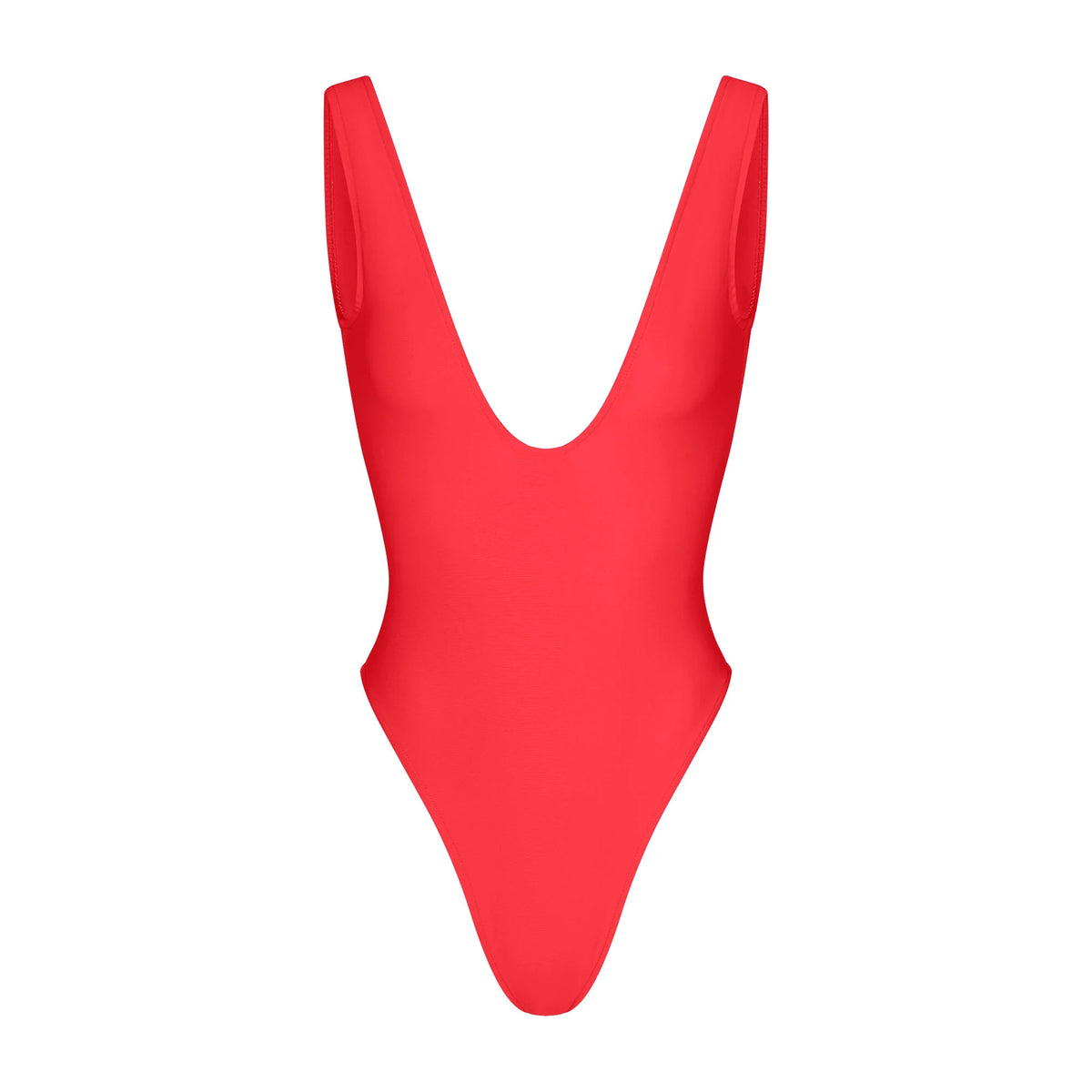 ICONIC SWIM PLUNGE ONE PIECE | CARMINE