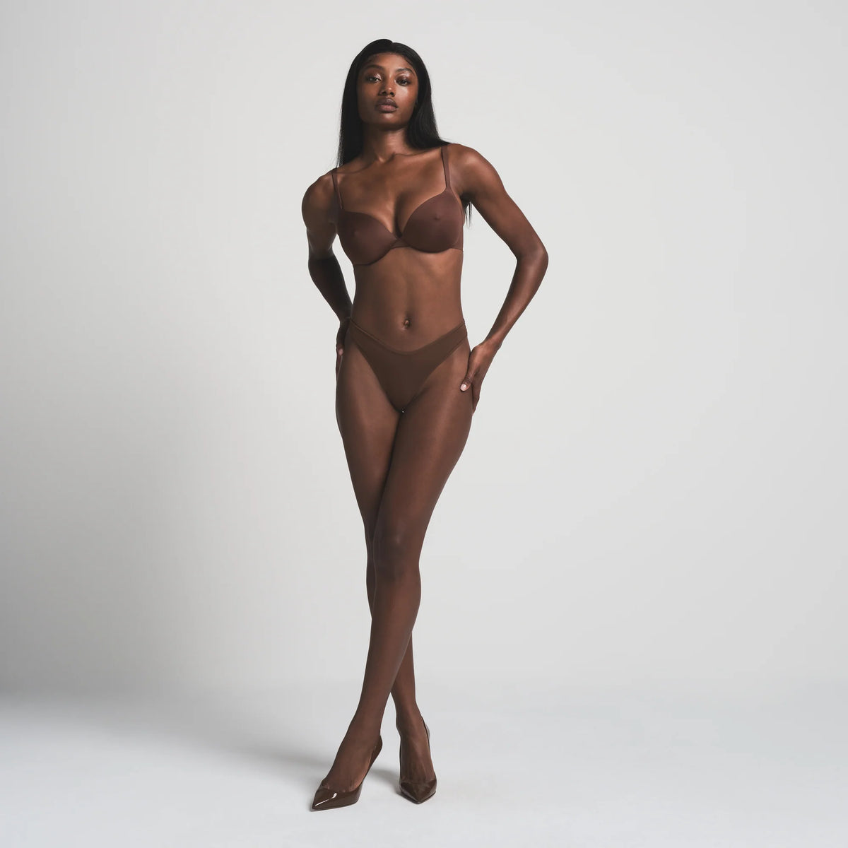 SKIMS ULTIMATE NIPPLE PUSH-UP BRA | COCOA