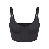 SKIMS LOGO SHINE DEMI CORSET BRA | ONYX