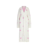 COZY KNIT UNISEX ROBE | IVORY SPACED HEARTS