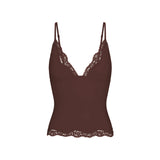 FITS EVERYBODY LACE TRIANGLE CAMI | ESPRESSO