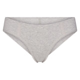 LIGHTWEIGHT COTTON LACE HIPSTER | LIGHT HEATHER GREY