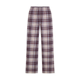 FLANNEL SLEEP OVERSIZED PANT | IRIS MICA PLAID