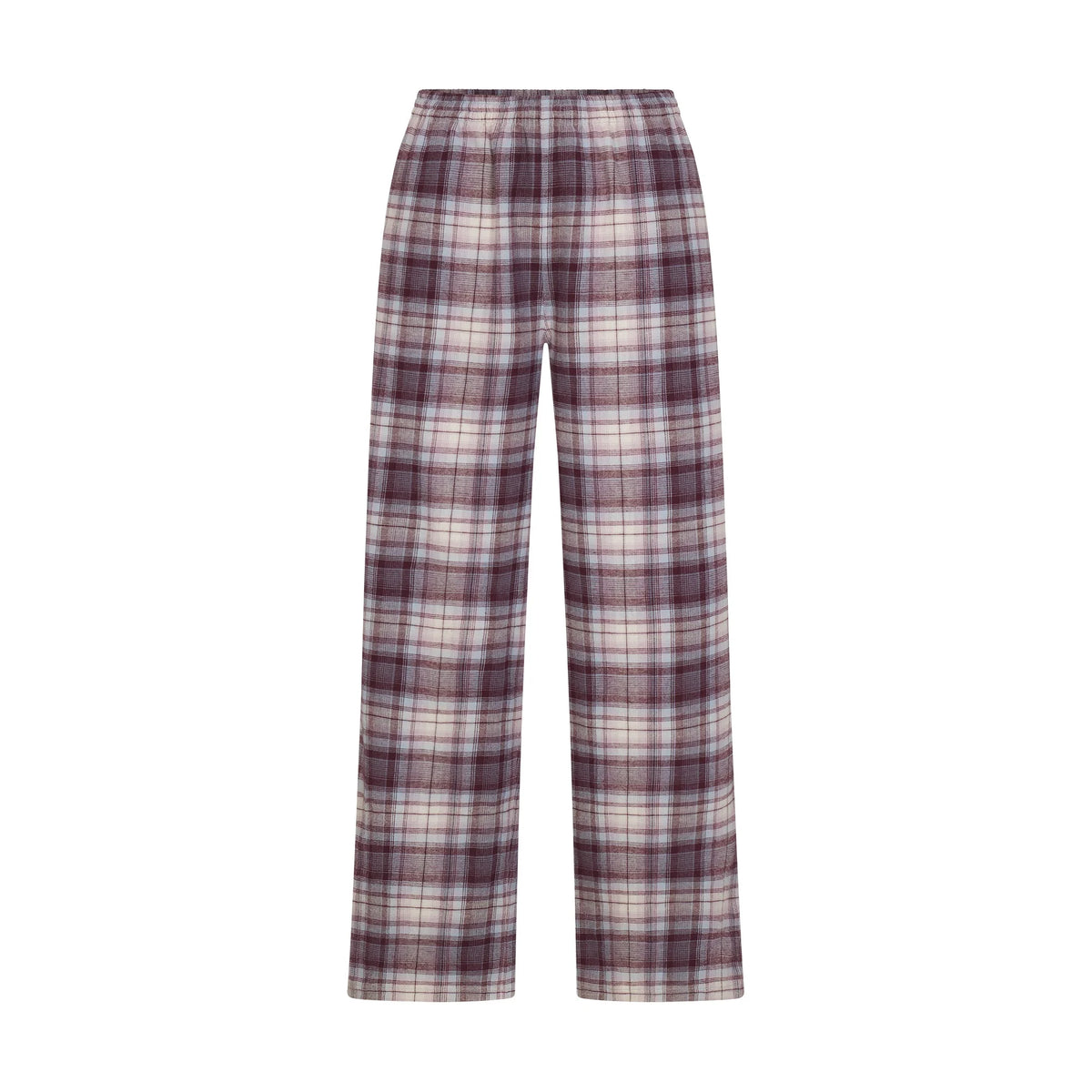 FLANNEL SLEEP OVERSIZED PANT | IRIS MICA PLAID