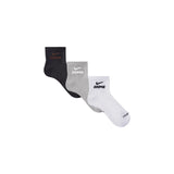 NikeSKIMS ACCESSORIES DRI-FIT™ QUARTER CREW SOCK 3-PACK | HEATHER GREY MULTI