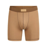 SKIMS COTTON MENS 5" BOXER BRIEF | RUSSET