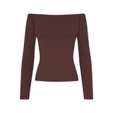 SMOOTH LAYERS OFF THE SHOULDER TOP | COCOA