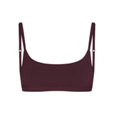 EVERYDAY COTTON SCOOP BRALETTE | CURRANT