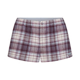 FLANNEL SLEEP CHEEKY BOXER | IRIS MICA PLAID