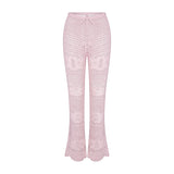 SWIM COVER-UPS CROCHET FLARE PANT | CHERRY BLOSSOM