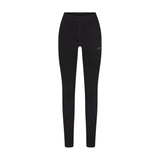 COTTON FLEECE LEGGING WITH EMBOSSED LOGO | ONYX
