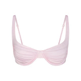 SATIN SWIM BALCONETTE BIKINI TOP | CHERRY BLOSSOM
