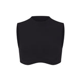 NikeSKIMS STUDIO STRETCH MOCK NECK BRA TOP | OBSIDIAN