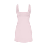 COTTON JERSEY MINI DRESS | CHERRY BLOSSOM
