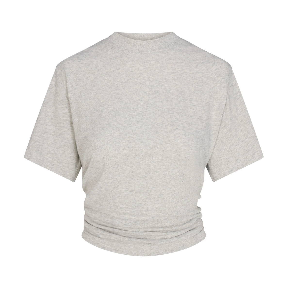 WORN IN JERSEY KNOT BACK T-SHIRT | LIGHT HEATHER GREY