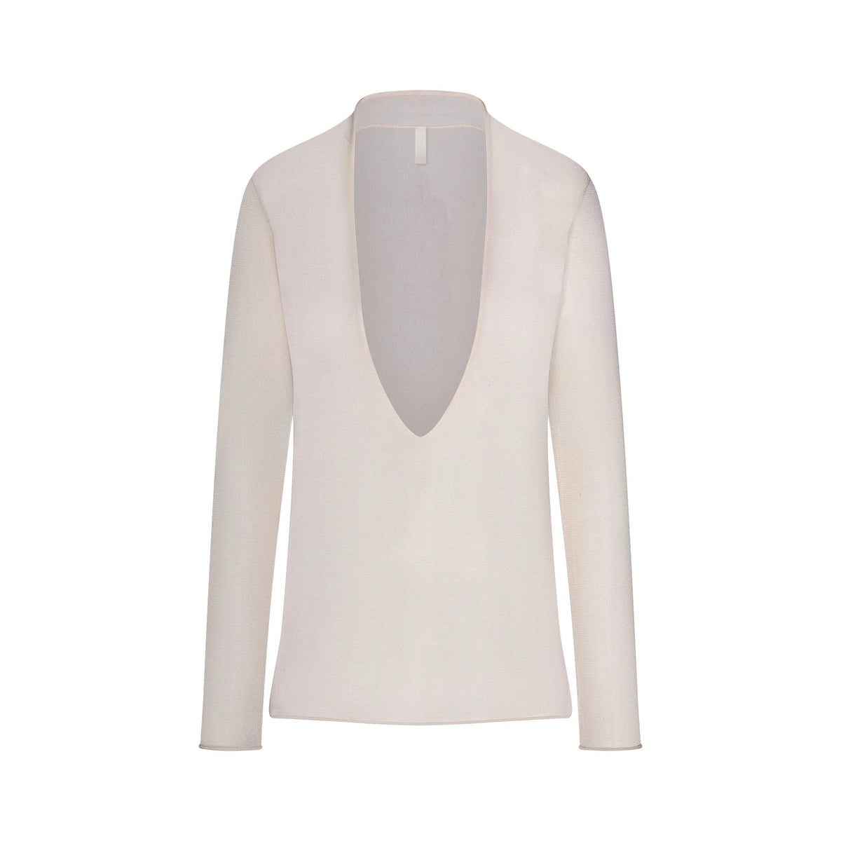 SLINKY KNIT DEEP PLUNGE TOP | BUFF