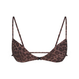 FITS EVERYBODY MICRO SKIMPY BRALETTE | UMBER LEOPARD PRINT