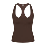 NikeSKIMS MATTE RACERBACK TANK | DARK SEPIA
