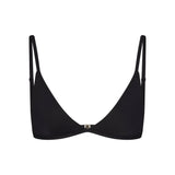 ICONIC SWIM TRIANGLE BIKINI TOP | OBSIDIAN