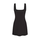 COTTON JERSEY MINI DRESS | SOOT