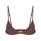 EVERYDAY COTTON TRIANGLE BRALETTE | COCOA HEATHER