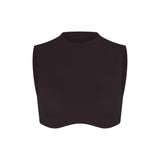 NikeSKIMS STUDIO STRETCH MOCK NECK BRA TOP | DARK ROAST