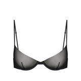 INVISIBLE PLUNGE BRA | OBSIDIAN