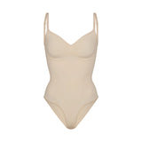 SEAMLESS SCULPT BRIEF BODYSUIT | SAND