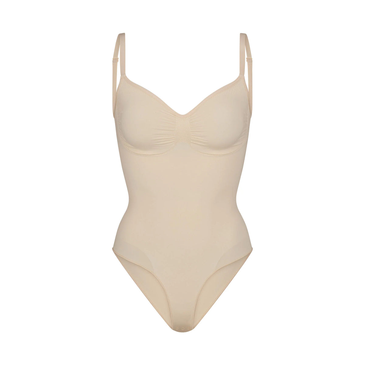 SEAMLESS SCULPT BRIEF BODYSUIT | SAND