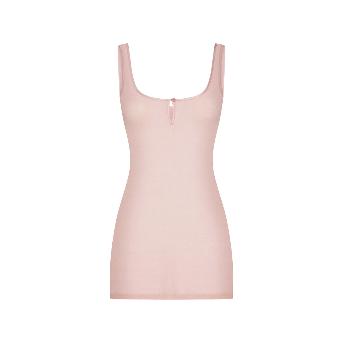 SHEER RIB MINI SLIP DRESS | MORGANITE
