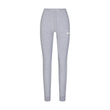 COTTON FLEECE LEGGING WITH EMBOSSED LOGO | HEATHER GREY