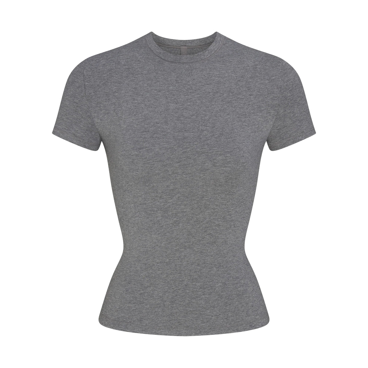 COTTON JERSEY T-SHIRT | DARK HEATHER GREY