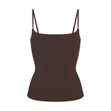 COTTON JERSEY CAMI | ESPRESSO