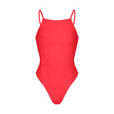 ICONIC SWIM HIGH NECK ONE PIECE | CARMINE