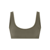 NikeSKIMS RIBBED SEAMLESS MICRO SCOOP BRA | DUSTY OAKMOSS