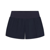 WOVEN COTTON FLUTTER SHORT | NAVY