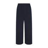 COTTON FLEECE OVERSIZED STRAIGHT LEG PANT | NAVY
